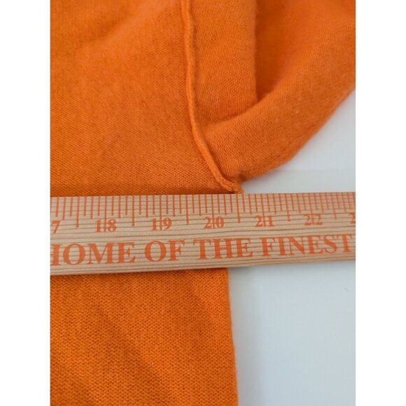 Pilcro 100% Cashmere Sweater Womens Size Small Orange Mock Neck Anthropologie - Picture 9 of 10